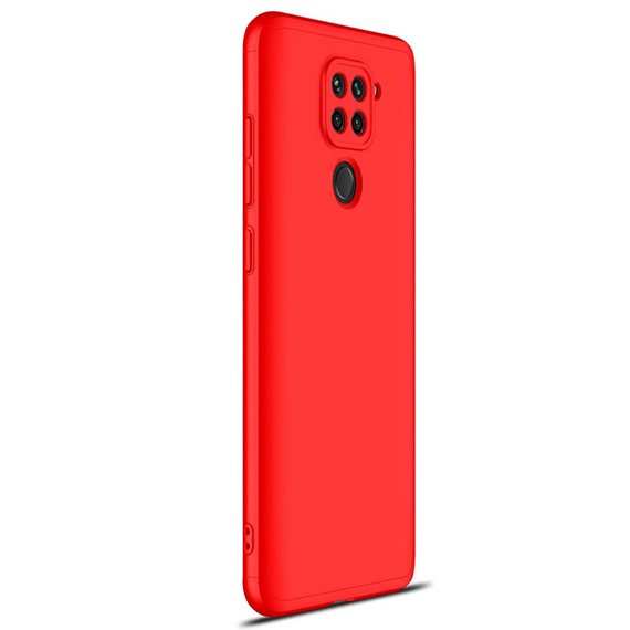 Microsonic Xiaomi Redmi Note 9 Kılıf Double Dip 360 Protective Kırmızı 2