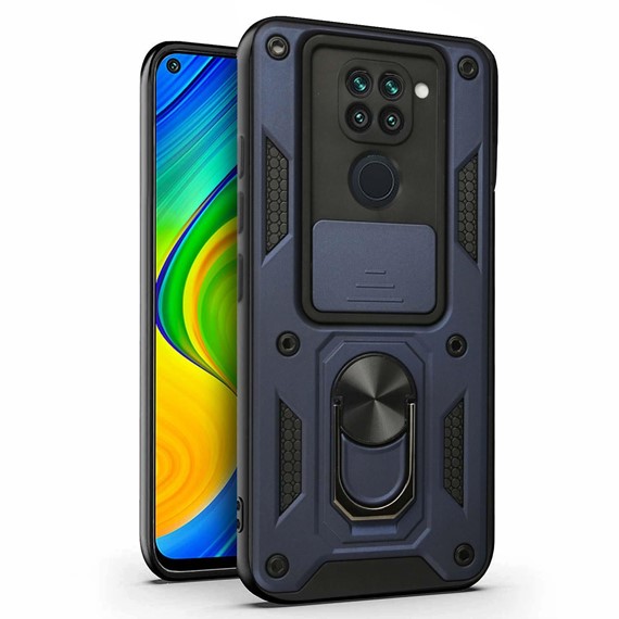 Microsonic Xiaomi Redmi Note 9 Kılıf Impact Resistant Lacivert 1