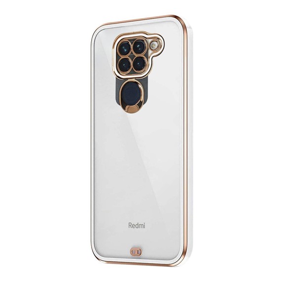 Microsonic Xiaomi Redmi Note 9 Kılıf Laser Plated Soft Beyaz 2