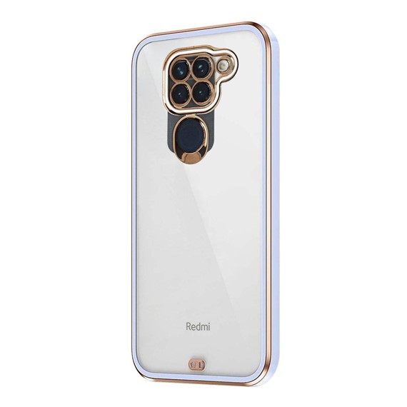 Microsonic Xiaomi Redmi Note 9 Kılıf Laser Plated Soft Lila 2