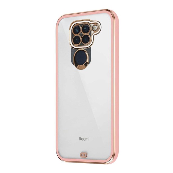 Microsonic Xiaomi Redmi Note 9 Kılıf Laser Plated Soft Pembe 2