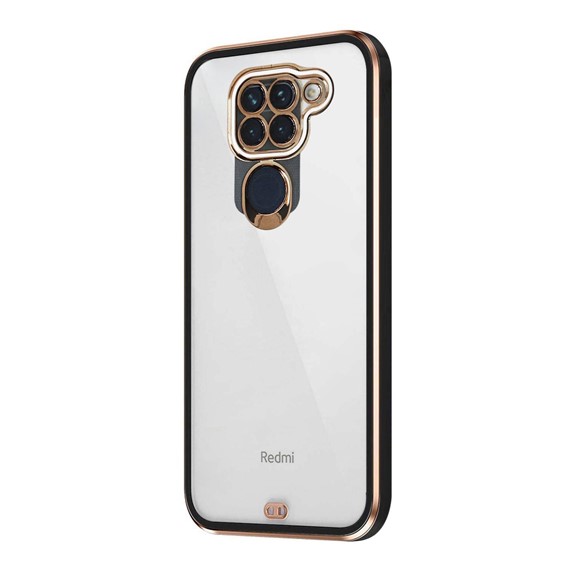 Microsonic Xiaomi Redmi Note 9 Kılıf Laser Plated Soft Siyah 2