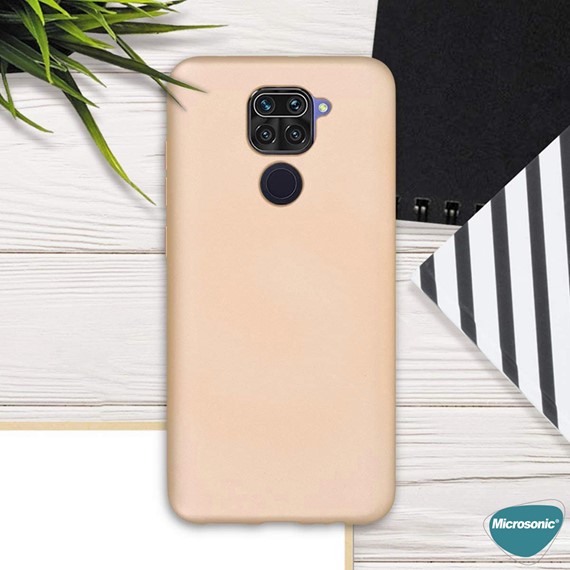 Microsonic Matte Silicone Xiaomi Redmi Note 9 Kılıf Kırmızı 3