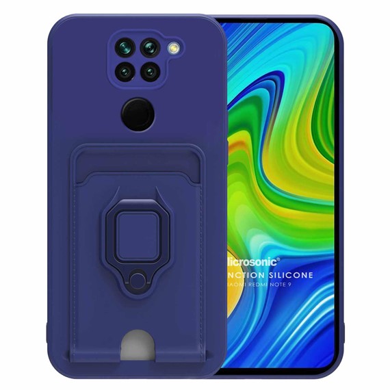 Microsonic Xiaomi Redmi Note 9 Kılıf Multifunction Silicone Lacivert 1