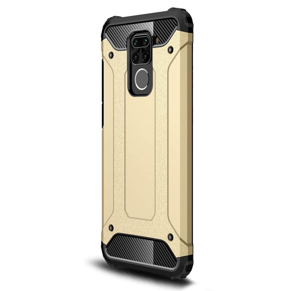 Microsonic Xiaomi Redmi Note 9 Kılıf Rugged Armor Gold 2