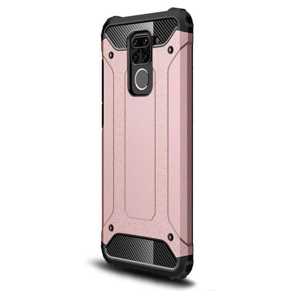 Microsonic Xiaomi Redmi Note 9 Kılıf Rugged Armor Rose Gold 2