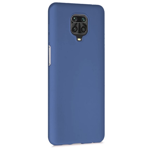 Microsonic Matte Silicone Xiaomi Redmi Note 9 Pro Kılıf Lacivert 2