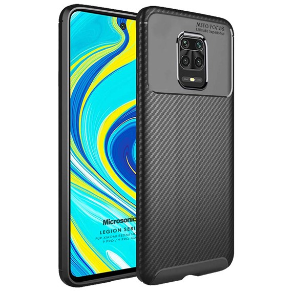 Microsonic Xiaomi Redmi Note 9 Pro Kılıf Legion Series Siyah 1