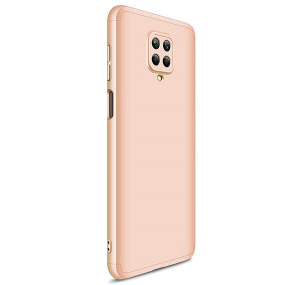 Microsonic Xiaomi Redmi Note 9 Pro Kılıf Double Dip 360 Protective Gold 2