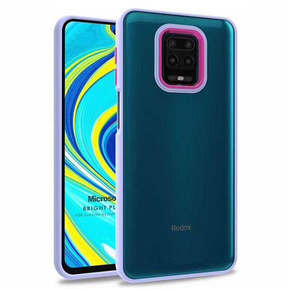 Microsonic Xiaomi Redmi Note 9S Kılıf Bright Planet Lila 1