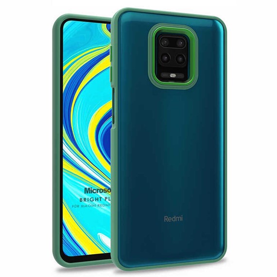 Microsonic Xiaomi Redmi Note 9S Kılıf Bright Planet Yeşil 1