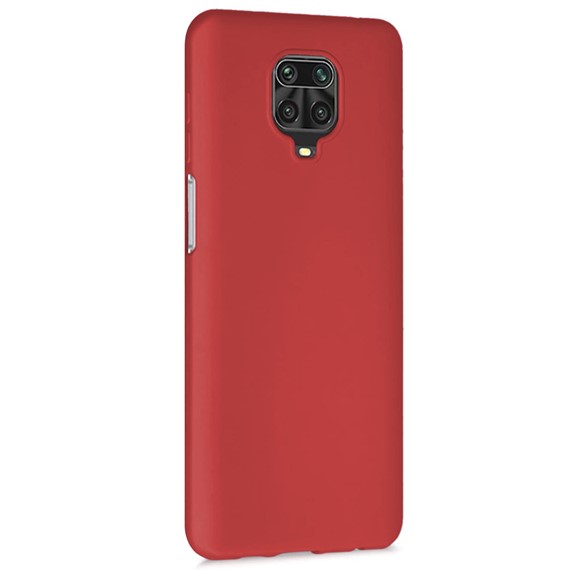Microsonic Matte Silicone Xiaomi Redmi Note 9 Pro Max Kılıf Kırmızı 2