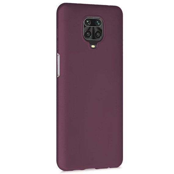 Microsonic Matte Silicone Xiaomi Redmi Note 9 Pro Max Kılıf Mor 2