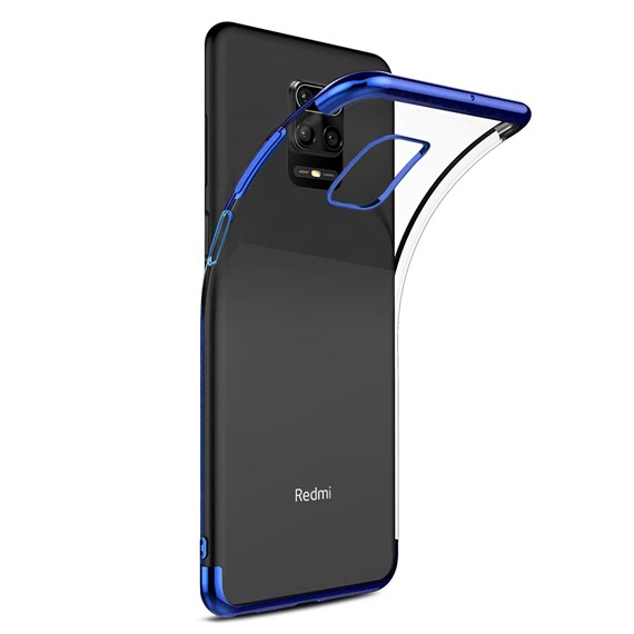Microsonic Xiaomi Redmi Note 9 Pro Max Kılıf Skyfall Transparent Clear Mavi 2