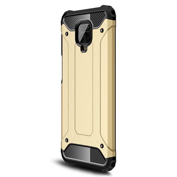 Microsonic Xiaomi Redmi Note 9 Pro Max Kılıf Rugged Armor Gold 2