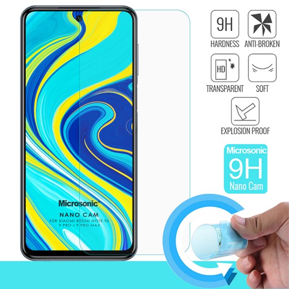 Microsonic Xiaomi Redmi Note 9 Pro Nano Glass Screen Protector 1