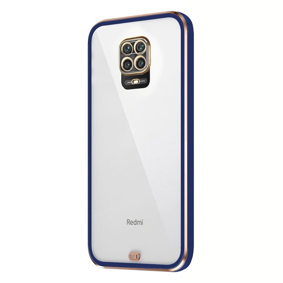 Microsonic Xiaomi Redmi Note 9 Pro Kılıf Laser Plated Soft Lacivert 2