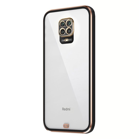 Microsonic Xiaomi Redmi Note 9 Pro Kılıf Laser Plated Soft Siyah 2