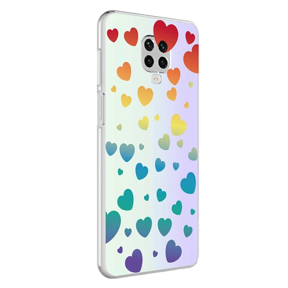 Microsonic Xiaomi Redmi Note 9 Pro Max Braille Feel Desenli Kılıf Heart 2