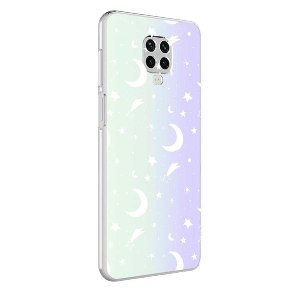 Microsonic Xiaomi Redmi Note 9S Braille Feel Desenli Kılıf Moon 2