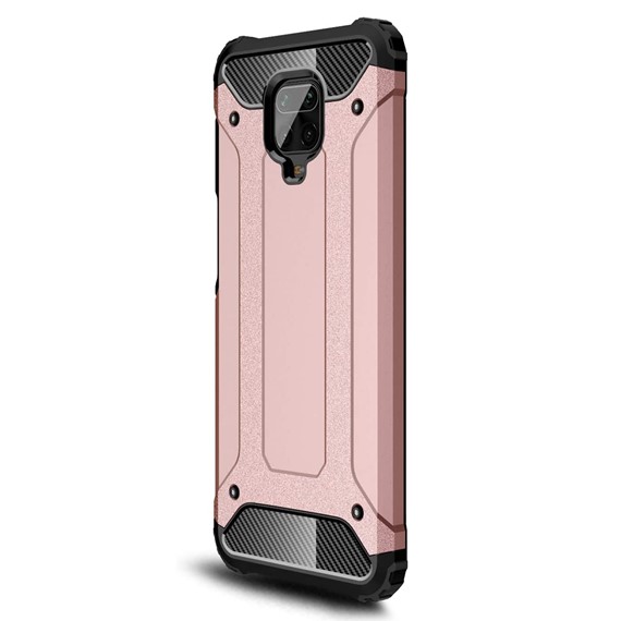 Microsonic Xiaomi Redmi Note 9S Kılıf Rugged Armor Rose Gold 2