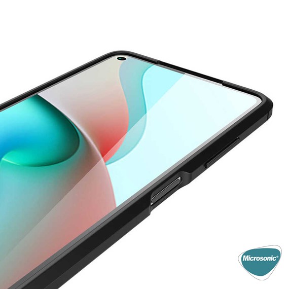 Microsonic Xiaomi Redmi Note 9 5G Kılıf Deri Dokulu Silikon Kırmızı 4