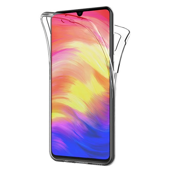 Microsonic Xiaomi Redmi Note 7 Kılıf 6 tarafı tam full koruma 360 Clear Soft Şeffaf 1