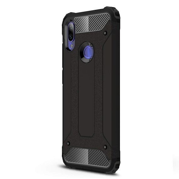 Microsonic Xiaomi Redmi Note 7 Pro Kılıf Rugged Armor Siyah 2