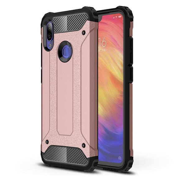 Microsonic Xiaomi Redmi Note 7 Kılıf Rugged Armor Rose Gold 1