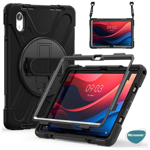 Microsonic Xiaomi Redmi Pad 2 Kılıf Heavy Defender Siyah 2