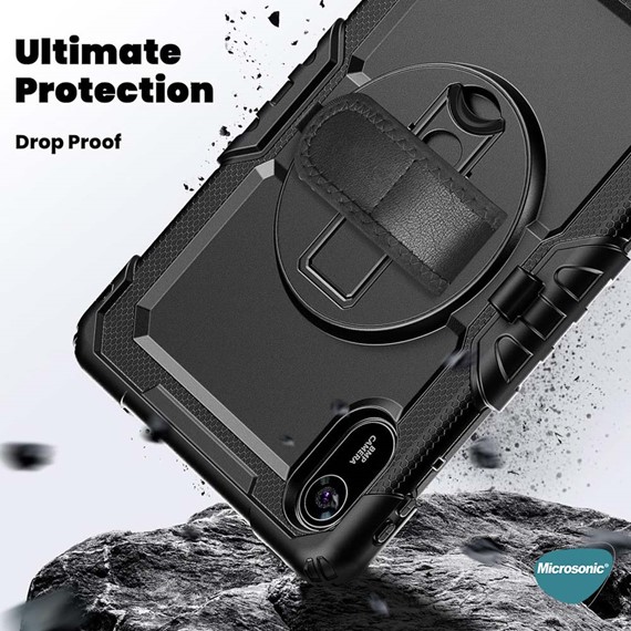 Microsonic Xiaomi Redmi Pad 2 Kılıf Heavy Defender Siyah 4