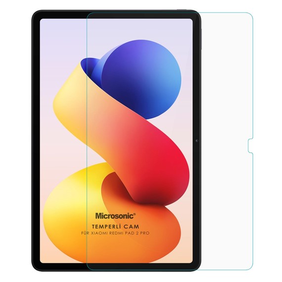 Microsonic Xiaomi Redmi Pad 2 Pro Tempered Glass Cam Ekran Koruyucu 1