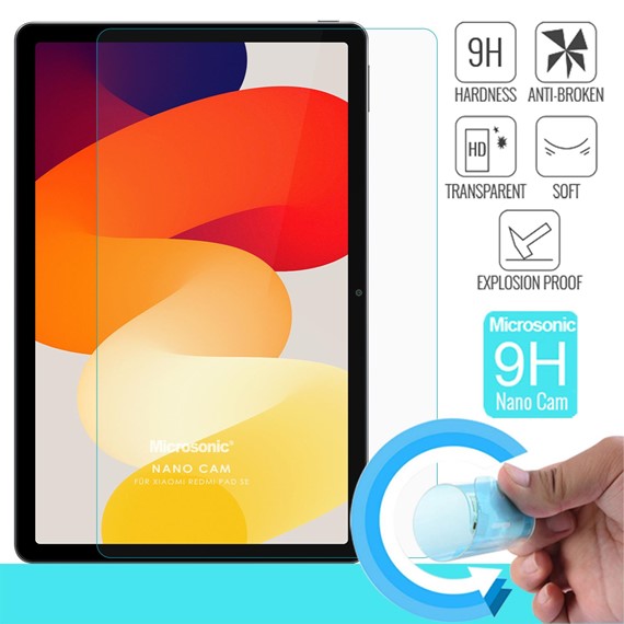 Microsonic Xiaomi Redmi Pad SE Nano Glass Cam Ekran Koruyucu 2