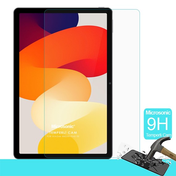 Microsonic Xiaomi Redmi Pad SE Tempered Glass Cam Ekran Koruyucu 2