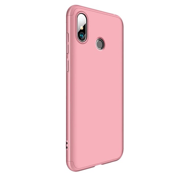 Microsonic Xiaomi Redmi S2 Kılıf Double Dip 360 Protective Rose Gold 2