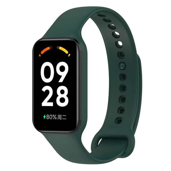 Microsonic Xiaomi Smart Band 8 Active Kordon Silicone Sport Band Koyu Yeşil 2