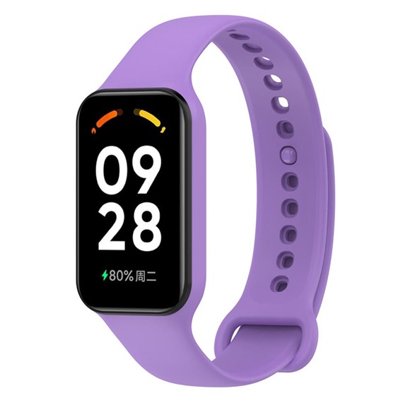 Microsonic Xiaomi Smart Band 8 Active Kordon Silicone Sport Band Lila 2