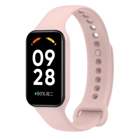 Microsonic Xiaomi Smart Band 8 Active Kordon Silicone Sport Band Rose Gold 2