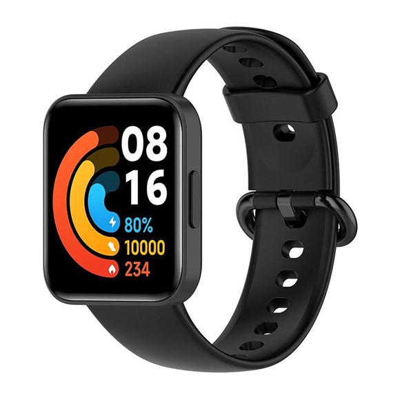 Microsonic Xiaomi Redmi Watch 2 Lite Kordon Silicone Sport Band Siyah 2