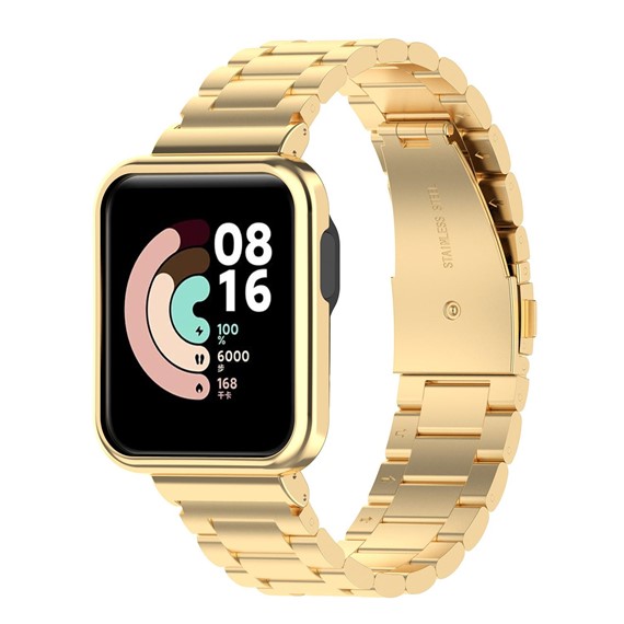 Microsonic Xiaomi Poco Watch Metal Stainless Steel Kordon Gold 2