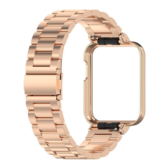 Microsonic Xiaomi Redmi Watch 2 Lite Metal Stainless Steel Kordon Rose Gold 1