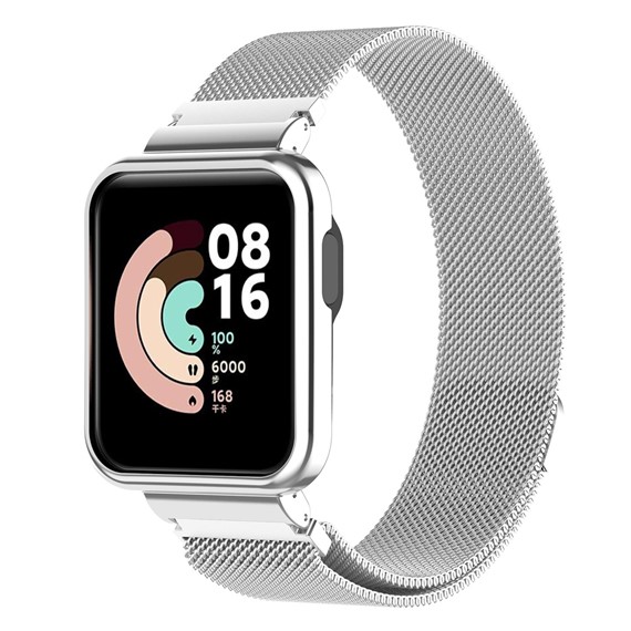 Microsonic Xiaomi Redmi Watch 2 Lite Milanese Loop Kordon Gümüş 2