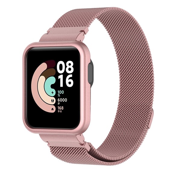 Microsonic Xiaomi Redmi Watch 2 Lite Milanese Loop Kordon Pembe 2