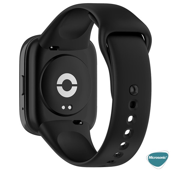 Microsonic Xiaomi Redmi Watch 3 Lite Kordon Silicone Sport Band Siyah 3