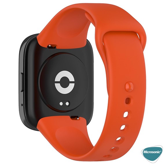 Microsonic Xiaomi Redmi Watch 3 Lite Kordon Silicone Sport Band Turuncu 3