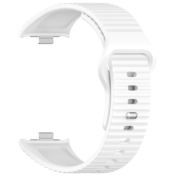 Microsonic Xiaomi Redmi Watch 4 Kordon Wave Design Silicone Band Beyaz 1
