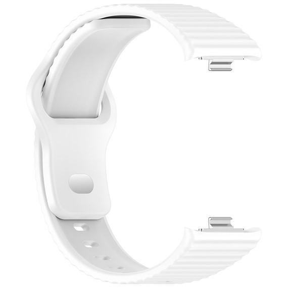 Microsonic Xiaomi Redmi Watch 4 Kordon Wave Design Silicone Band Beyaz 2