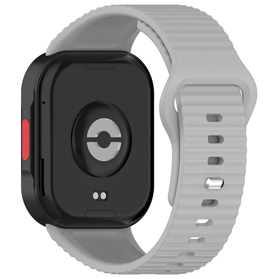 Microsonic Xiaomi Redmi Watch 4 Kordon Wave Design Silicone Band Gri 3