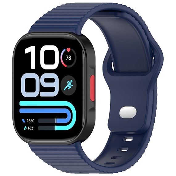 Microsonic Xiaomi Redmi Watch 4 Kordon Wave Design Silicone Band Lacivert 4