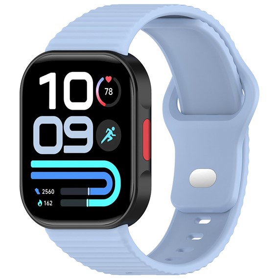 Microsonic Xiaomi Redmi Watch 4 Kordon Wave Design Silicone Band Mavi 4
